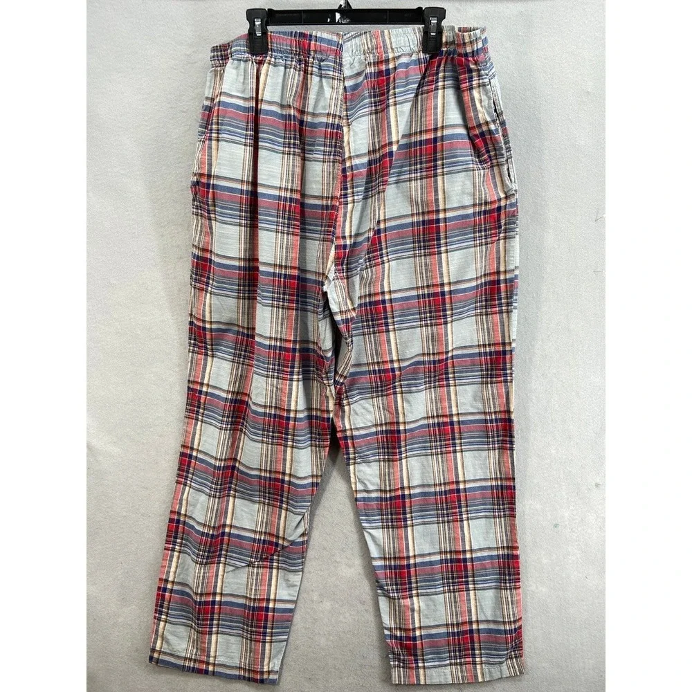 Polo Ralph Lauren Pajama Pants Mens Sz XL Plaid Sleepwear Lounge Cotton Blue Red